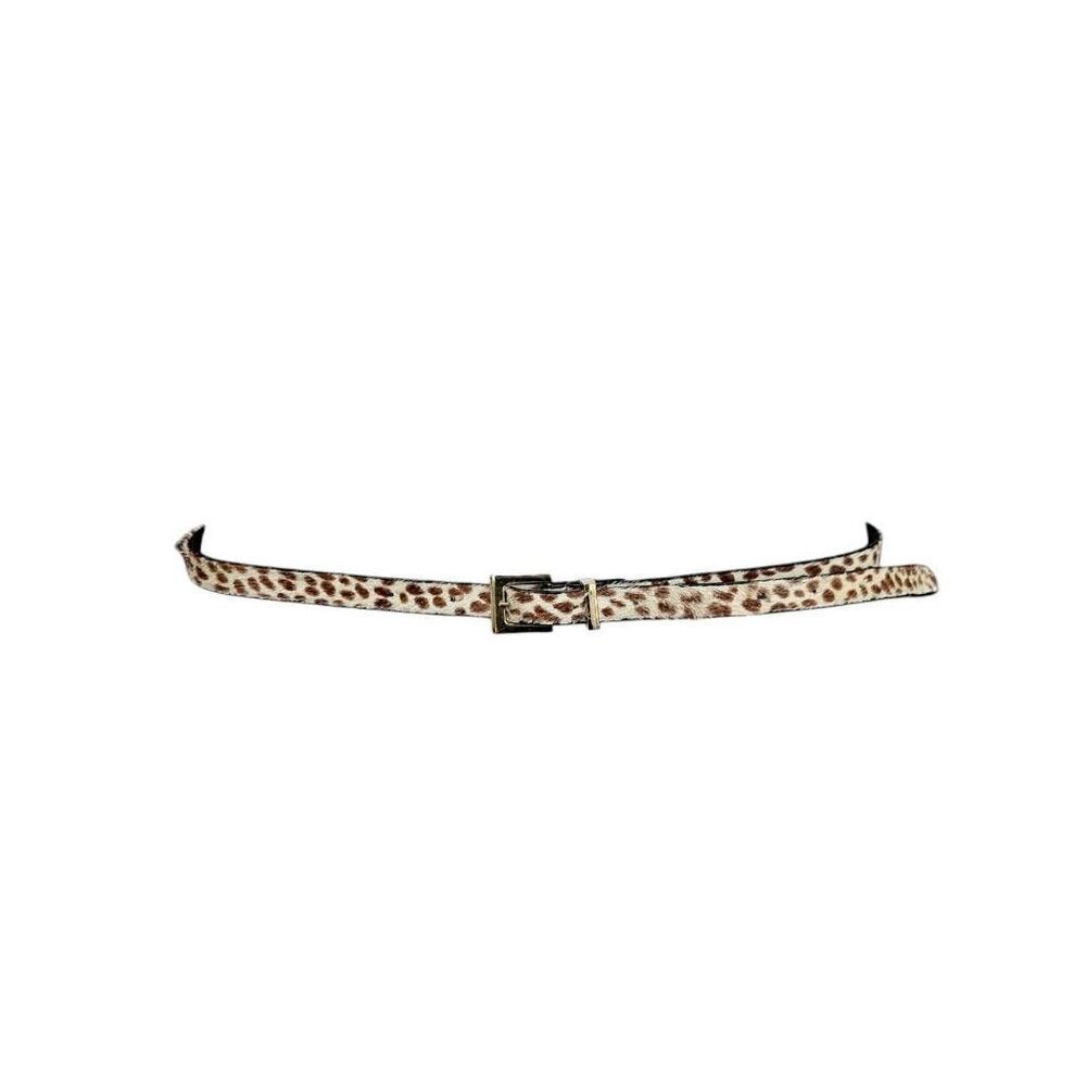scene leopard fur belt